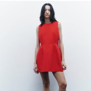 Zara red dress